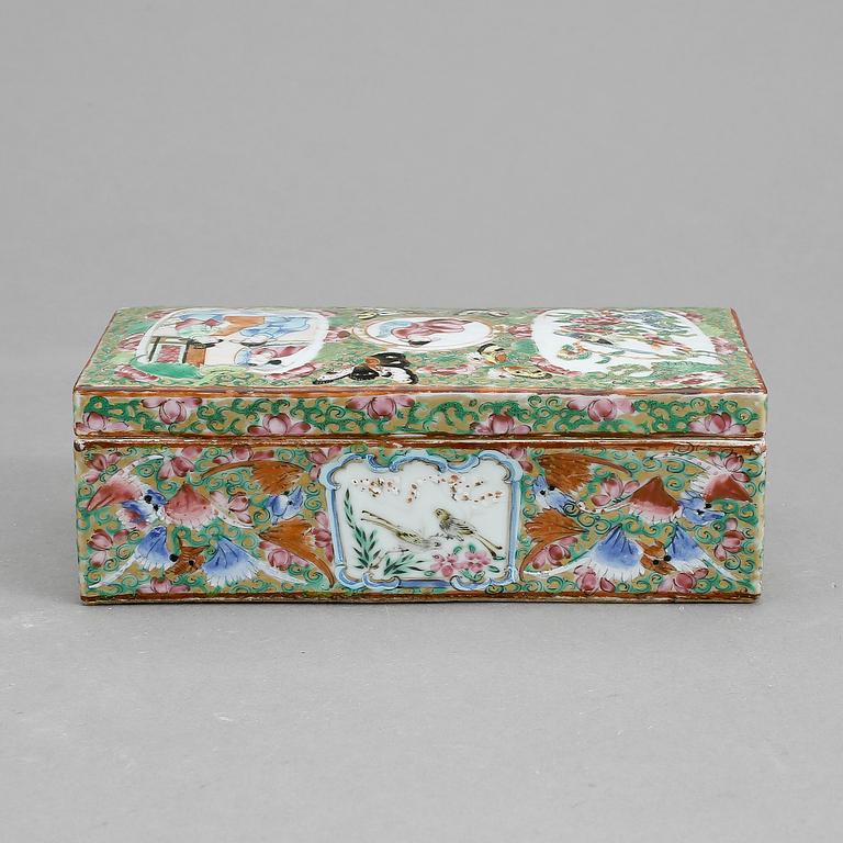 SKRIN, porslin, Kanton, Kina, 1800-tal.