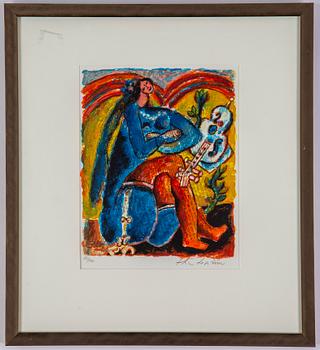 Theo Tobiasse, lithographs in colours, signed 69/150.