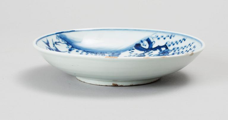 TALLRIK, porslin, Kina, Qingdynastins senare del.