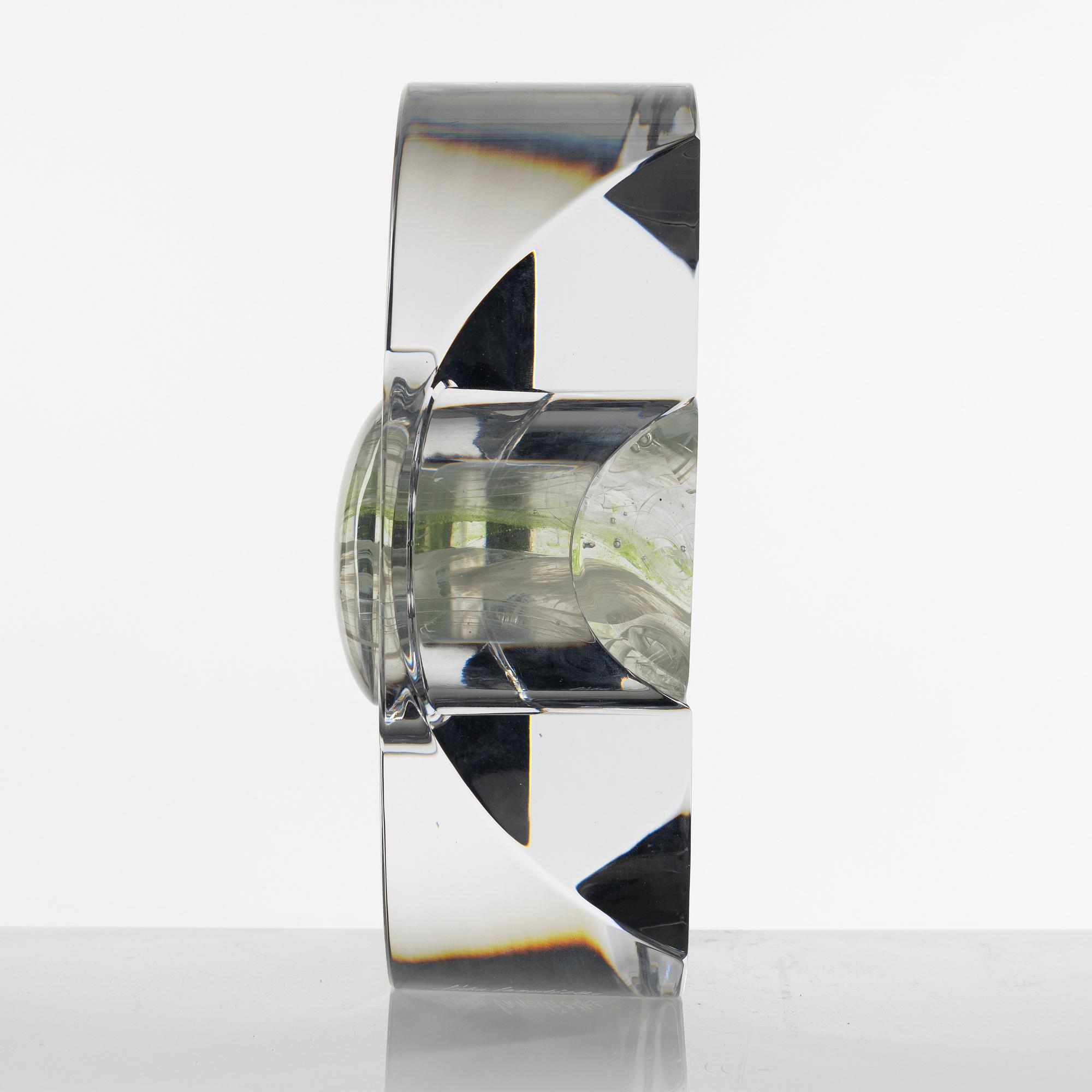 Erika Lagerbielke, unik skulptur, Orrefors, 2002.