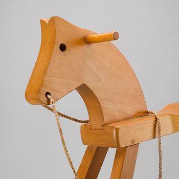 Kay Boyesen, a wooden rocking horse later part of the 20th century.