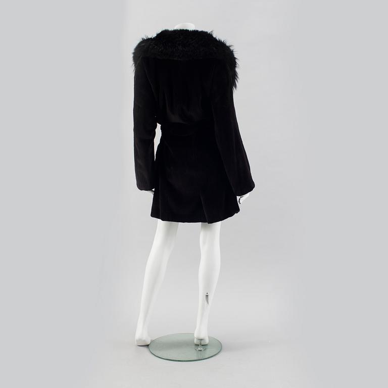 GIANFRANCO FERRE, fur coat.
