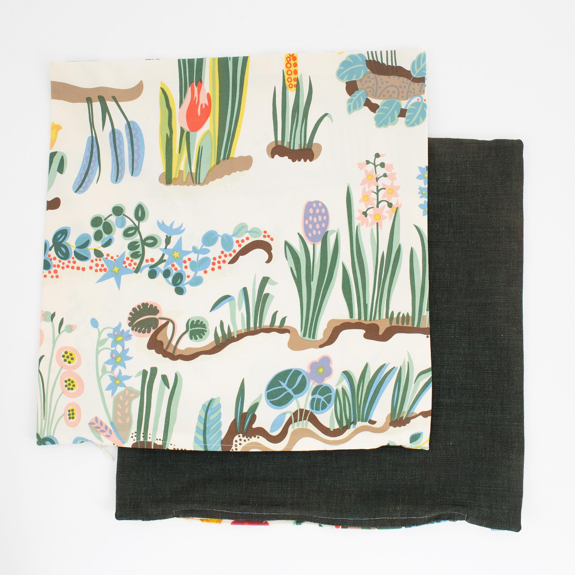 Josef Frank, fifteen decorative pillow covers, Firma Svenskt Tenn.