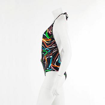 MISSONI, multicolored nylon bathingsuit, italian size 44.