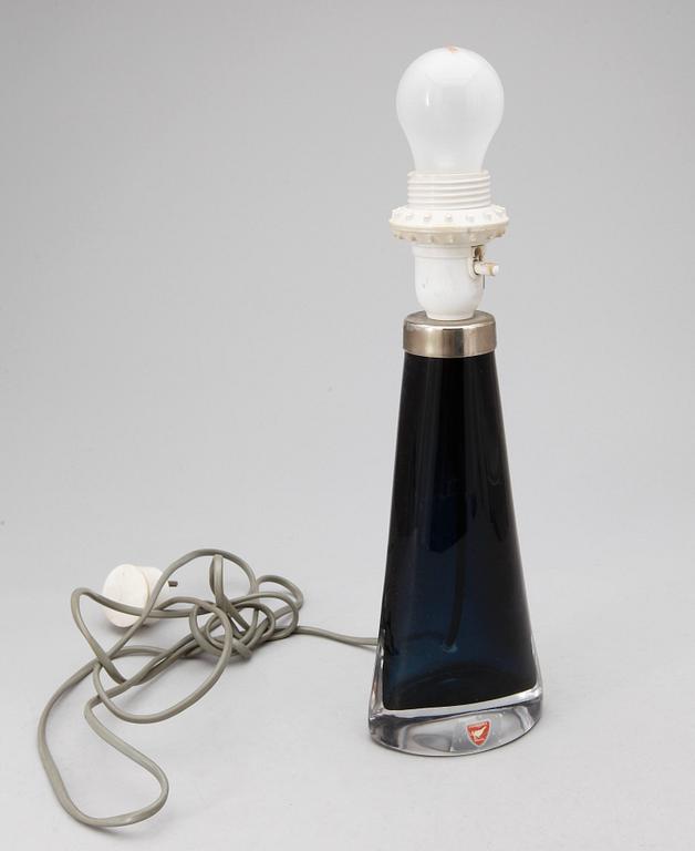 BORDSLAMPA, glas, Carl Fagerlund, Orrefors.