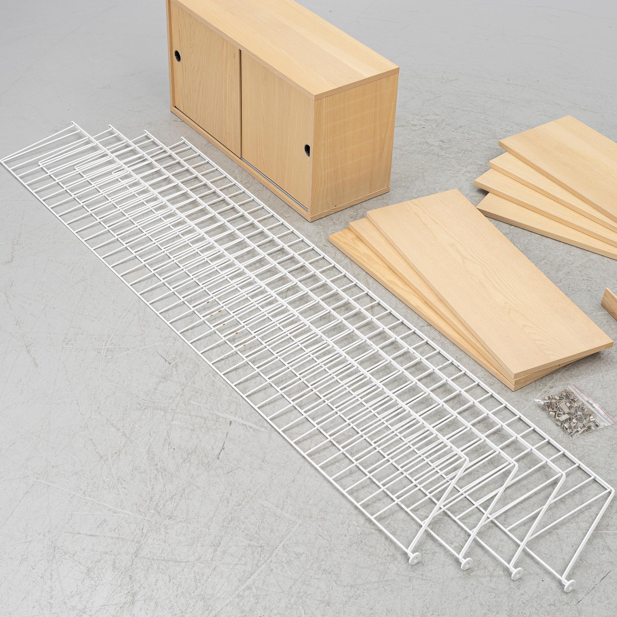 Nisse & Kajsa Strinning, a 'String' shelving system, contemporary.