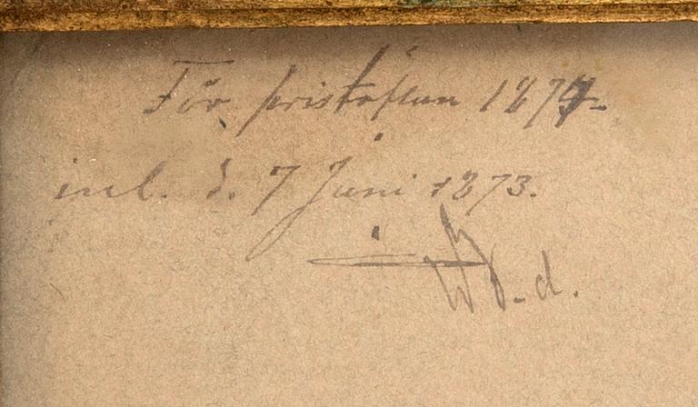 Ernst Josephson, Sketch for the Prize Subject Moses Found in the Bulrushes, 1873.