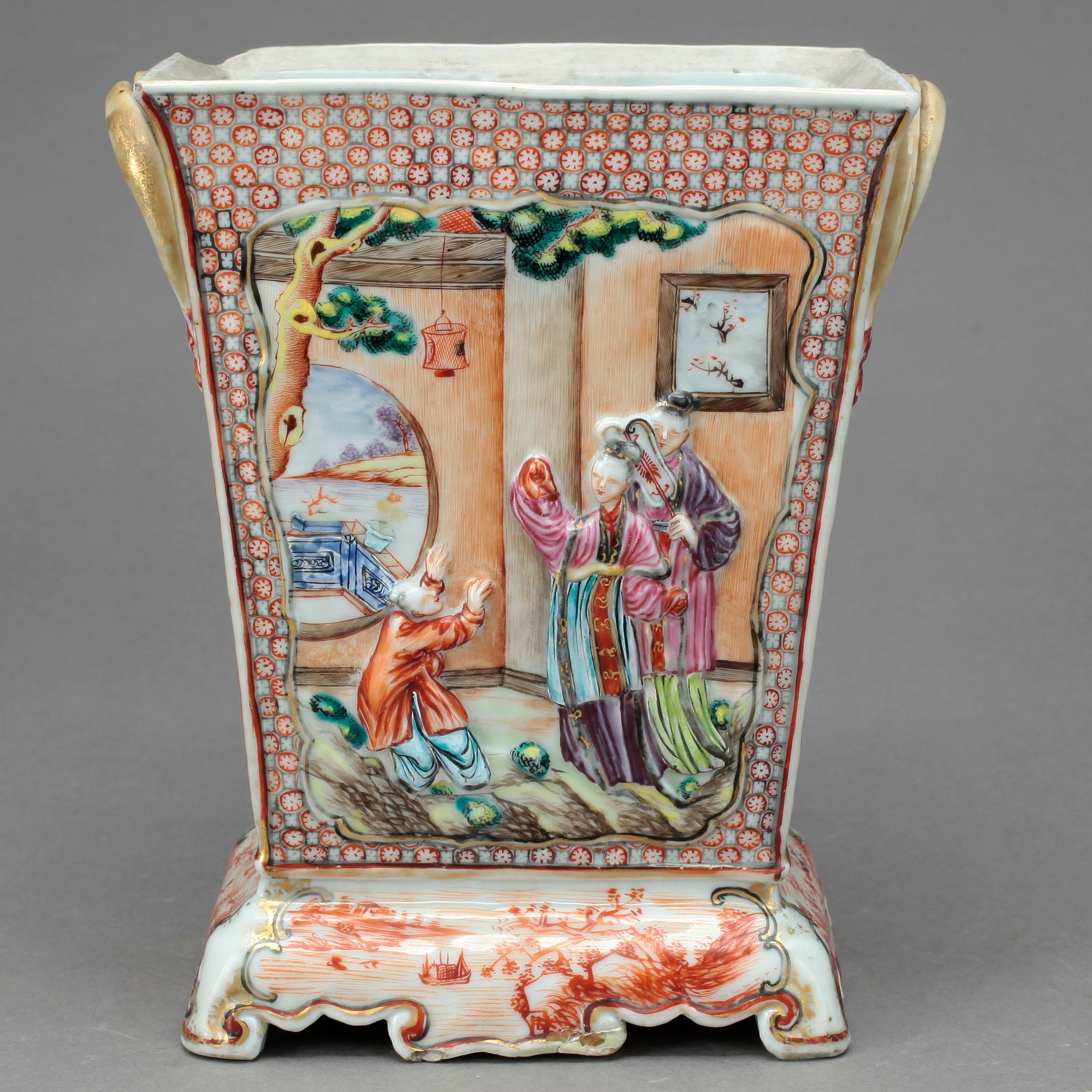 VAS, porslin, Qianlong, Kina, 1700-tal.