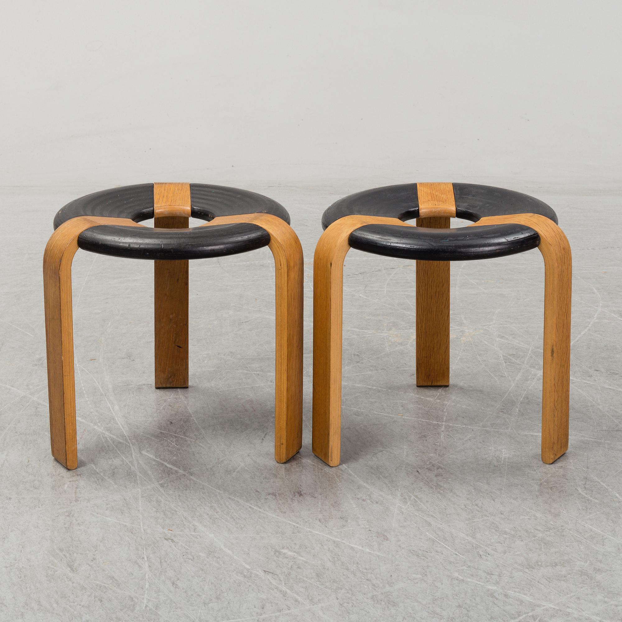 A pair of stools by Johnny Sörensen, Rud International.