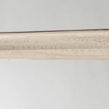 A navy officer's sword 1878 pattern with scabbard.