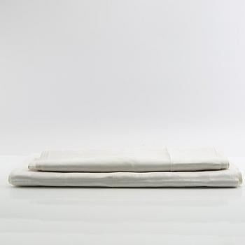 Duk samt servetter, 11 st, damast, 1900-talets första hälft/mitt.