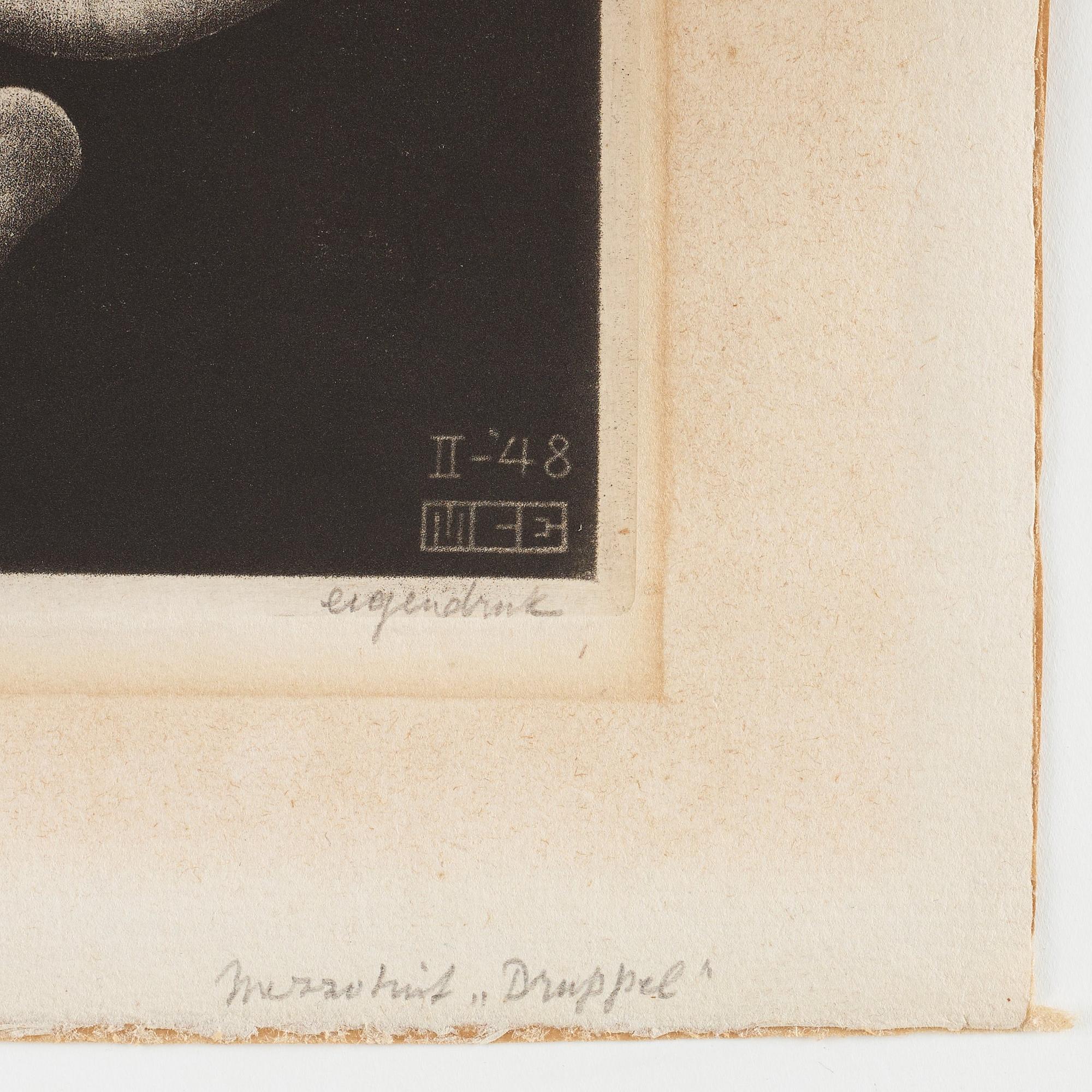 Maurits Cornelis Escher, ”Drop (Dewdrop)”.