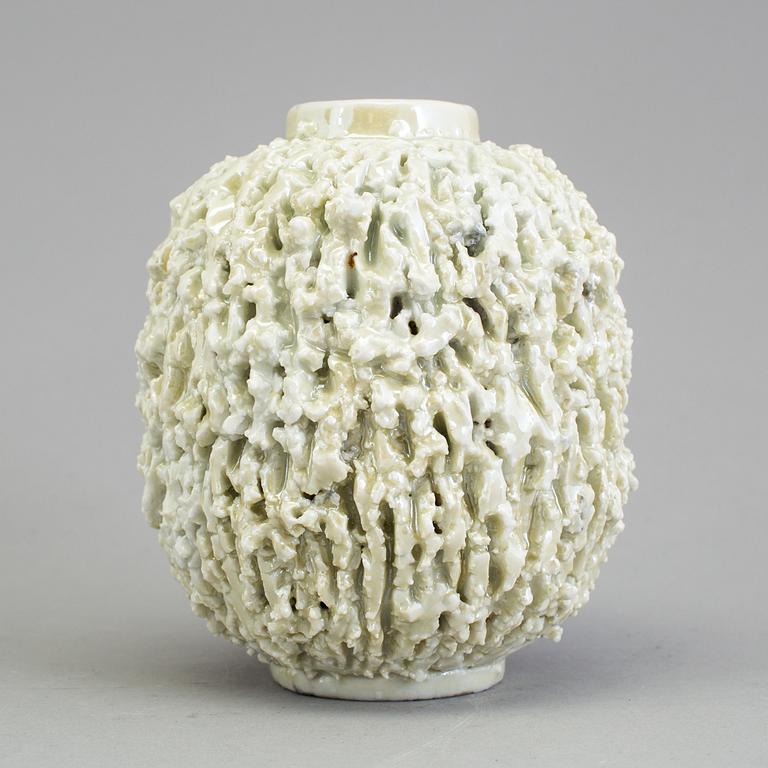 A stoneware "Hedgehog" vase, Gunnar Nylund for Rörstrand.