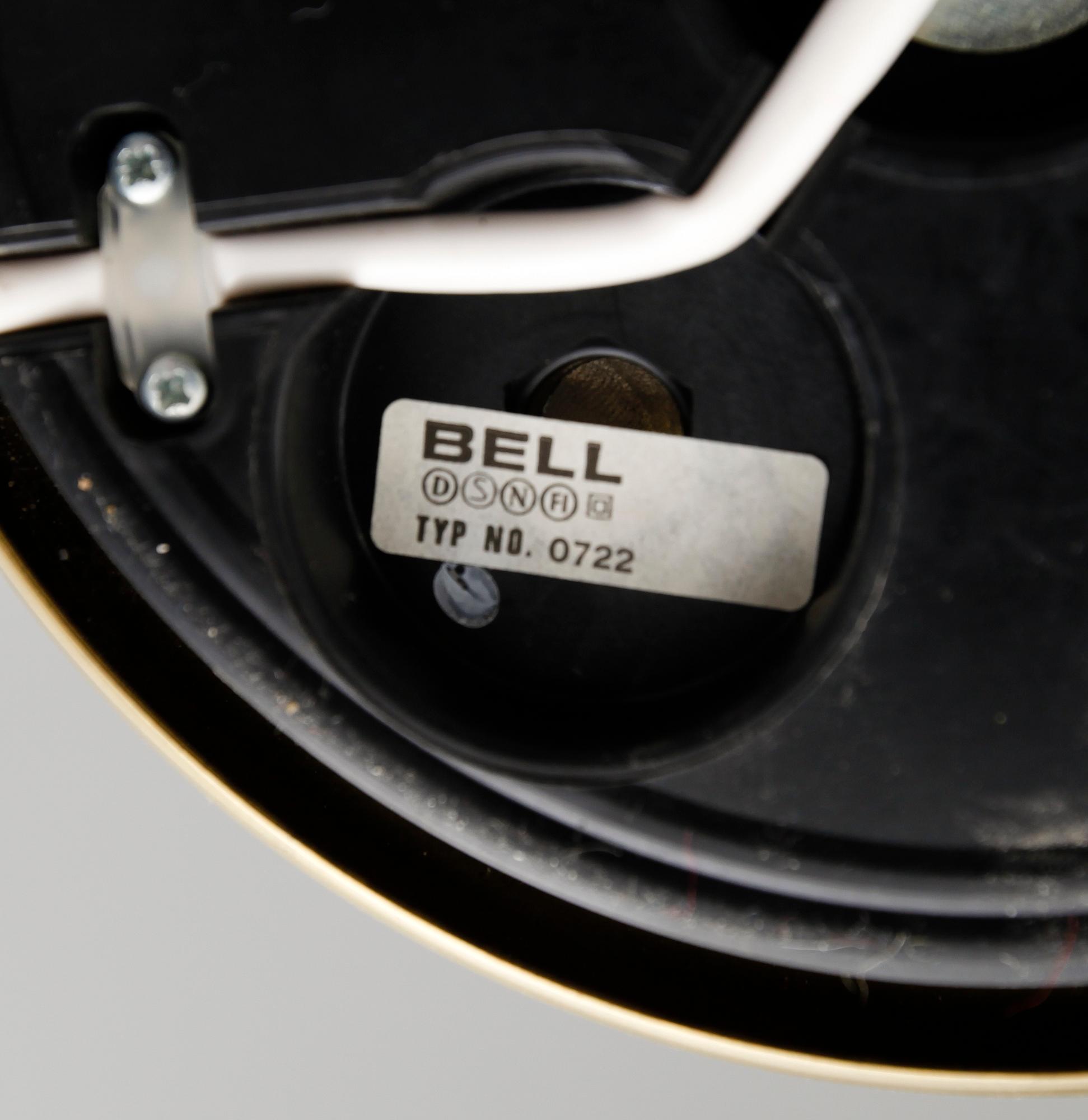 BORDSLAMPOR, 1 par, mässing, Bell, 1900-talets andra hälft.