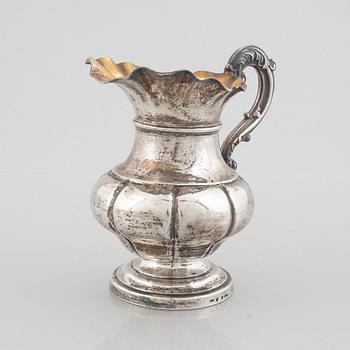 A Swedish Silver Creamer, mark of Gustaf Möllenborg, Stockholm 1841.