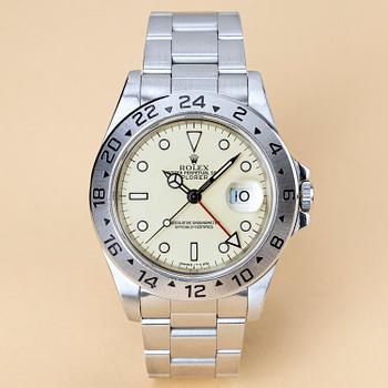 1022. Rolex, Explorer II, "Cream Non-Rail Dial", "Jubilee Bracelet", ca 1993.