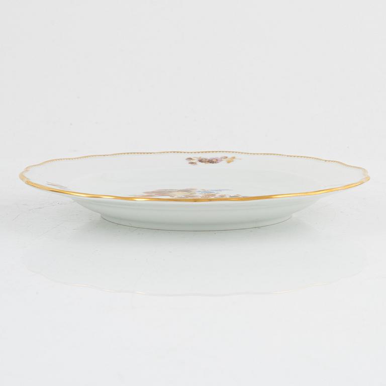 Ten porcelain small plates, Meissen, Germany, around 1900.