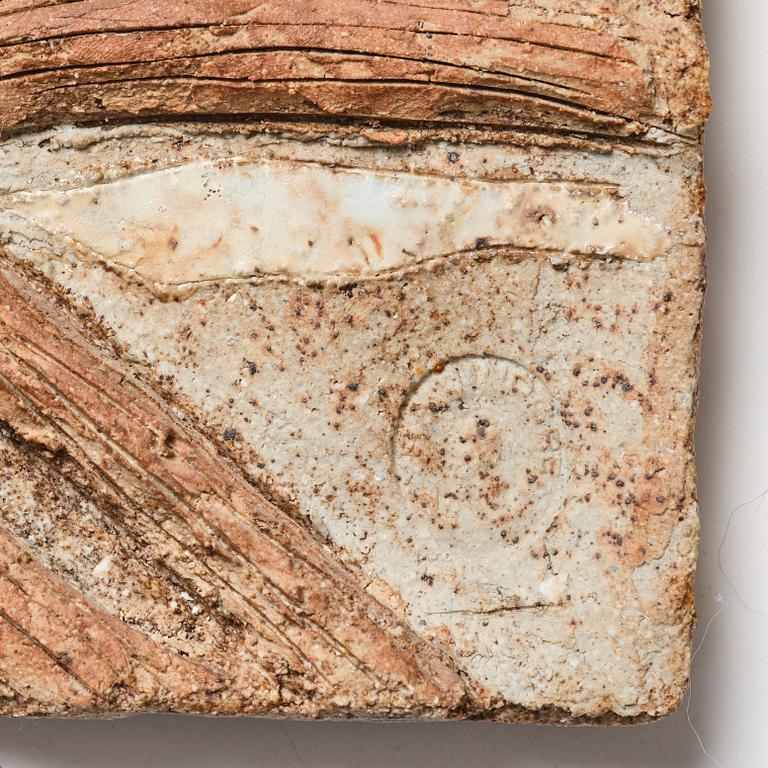 Tyra Lundgren, relief, fåglar, egen ateljé, daterad sannolikt 1958.