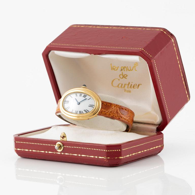 Cartier, Baignoire, "Paris Dial", ca 1980.