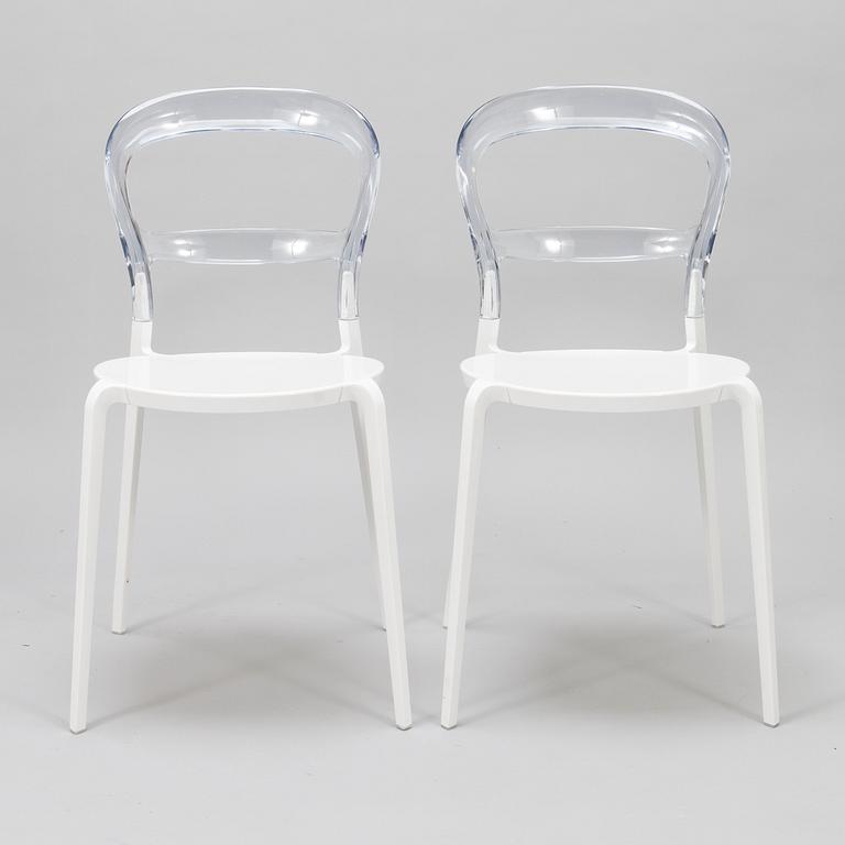 RUOKAPÖYTÄ JA 6 TUOLIA, Calligaris, Italien, 2000-tal.