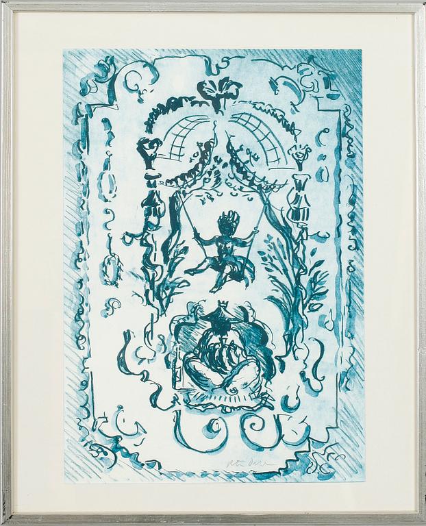 PETER DAHL, grafiskt blad, sign.