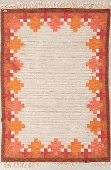 Ulla Parkdal, matta rölakan signerad, ca 203x128 cm.