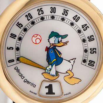 Gérald Genta, Retro Fantasy Disney, "Donald Duck", wristwatch, 34 mm.