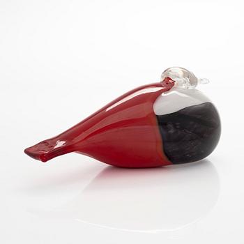 Oiva Toikka, a glass 'Karelia bird', signed O. Toikka Nuutajärvi.