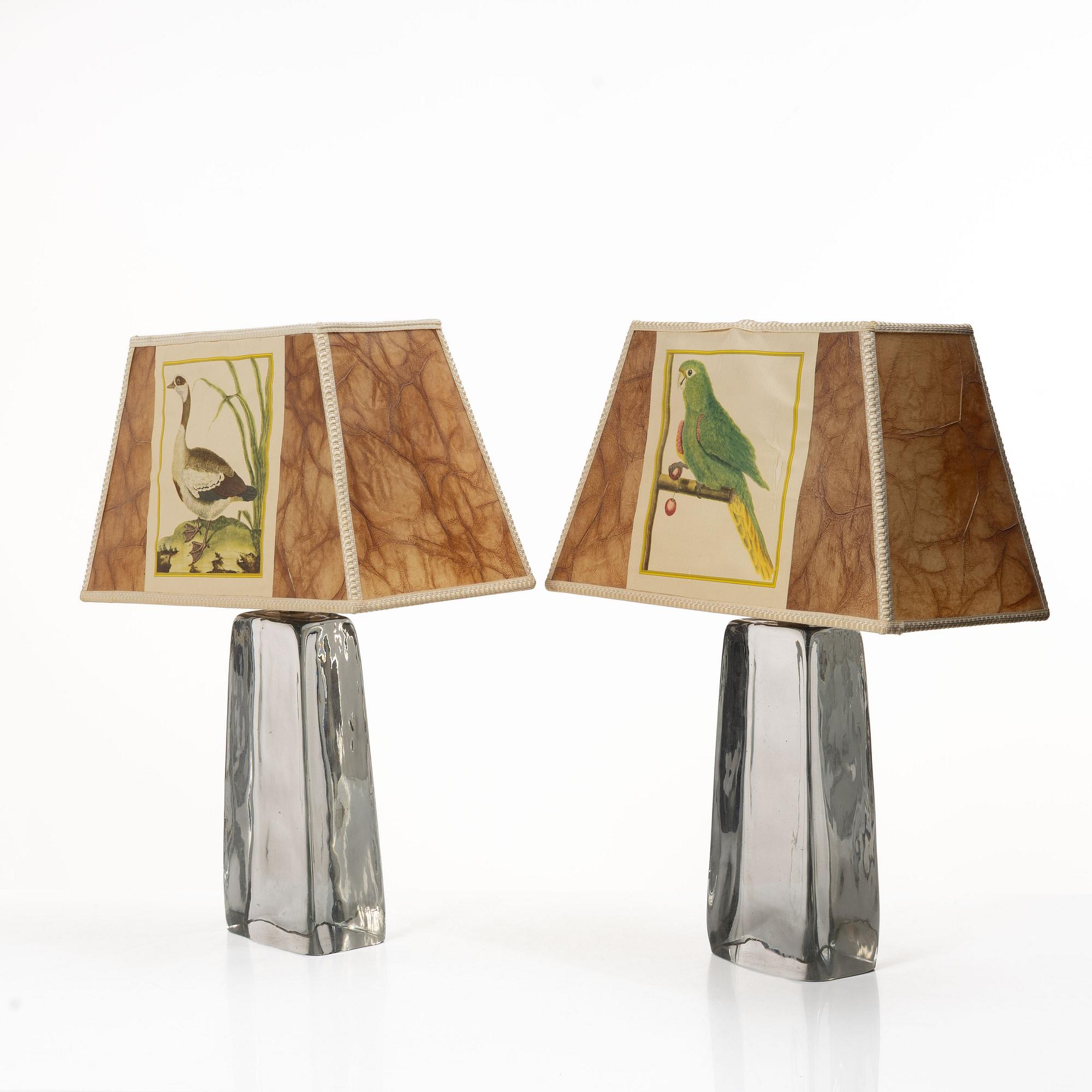 A pair of table lamps, mid-20th Century.