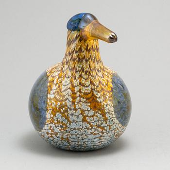 OIVA TOIKKA, 'Martin Hanhi' glass bird, Nuutajäärvi, signed.