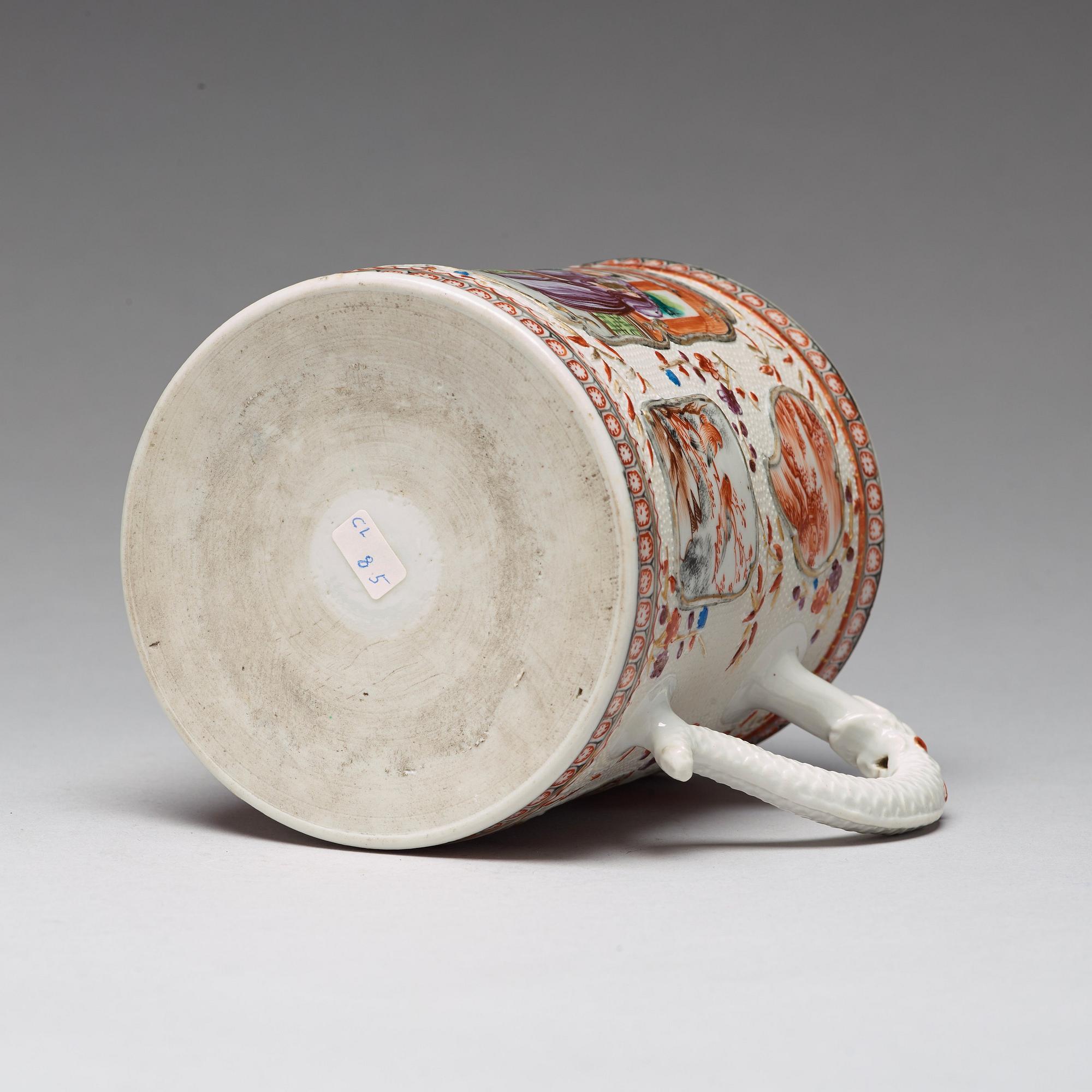 A large famille rose tankard, Qing dynasty, Qianlong (1736-95).