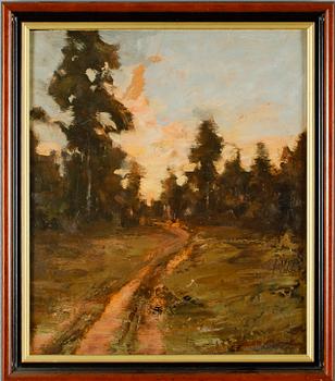 LINDORM LILJEFORS, olja på pannå, signerad.