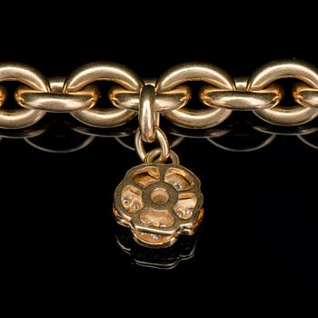 ARMBAND, CHOPARD, 18K guld, briljantslipade diamanter.