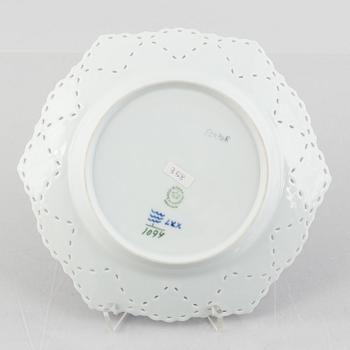 A 'Blue Fluted Full Lace' porcelain plate, Royal Copenhagen, model 1094, 1985-91.