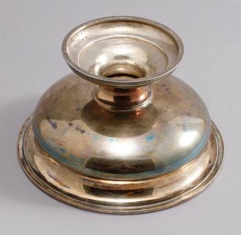 SKÅL PÅ FOT, silver, Gustaf Möllenborg, Stockholm, 1836. Vikt 520 gram.