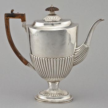 KAFFEKANNA, silver, Birmingham, England, 1900-tal. Vikt 640 g.