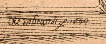 Rembrandt Harmensz van Rijn, The Ringball Player, later removed.