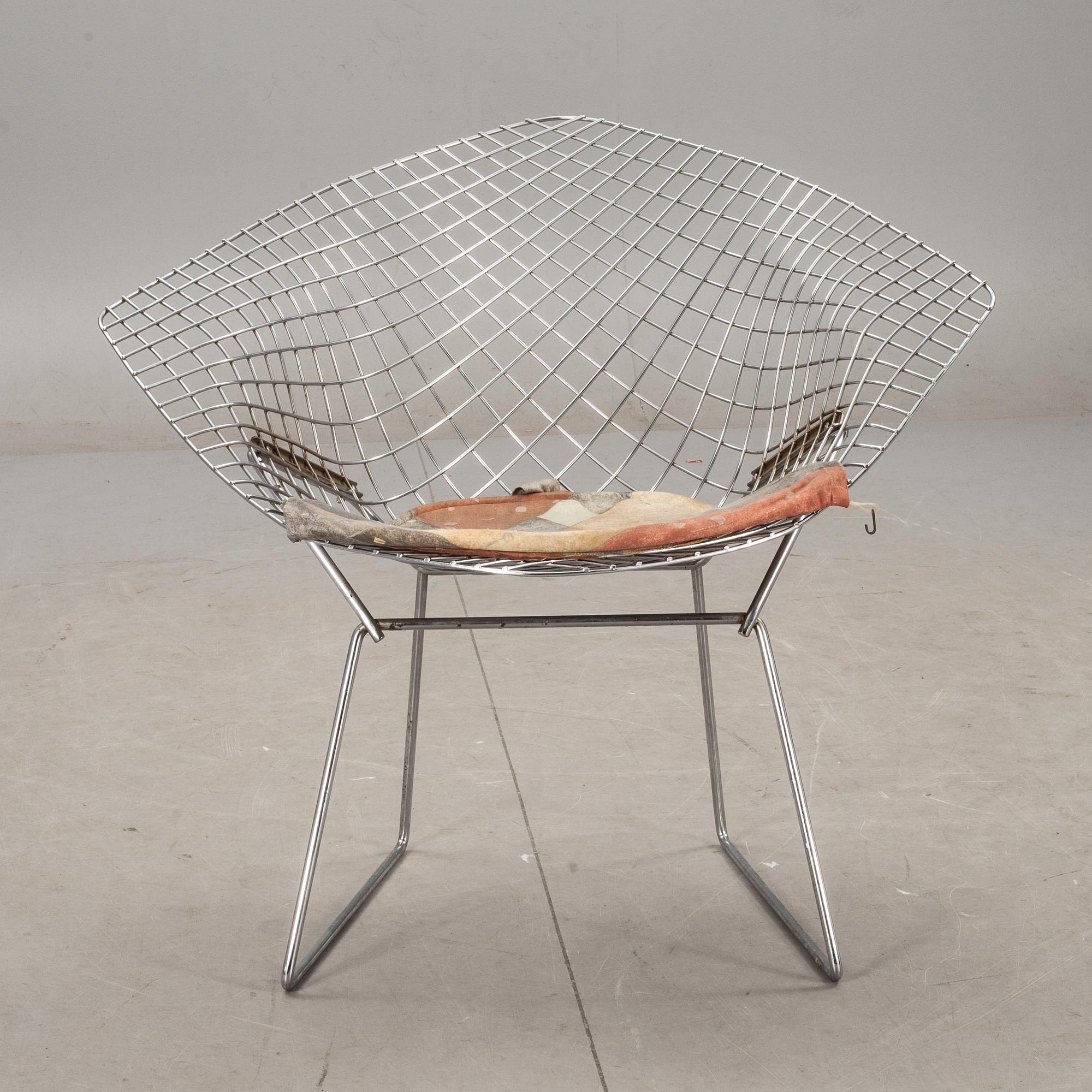 FÅTÖLJ, "Diamond chair", Harry Bertoia, Knoll, 1960/70-tal.
