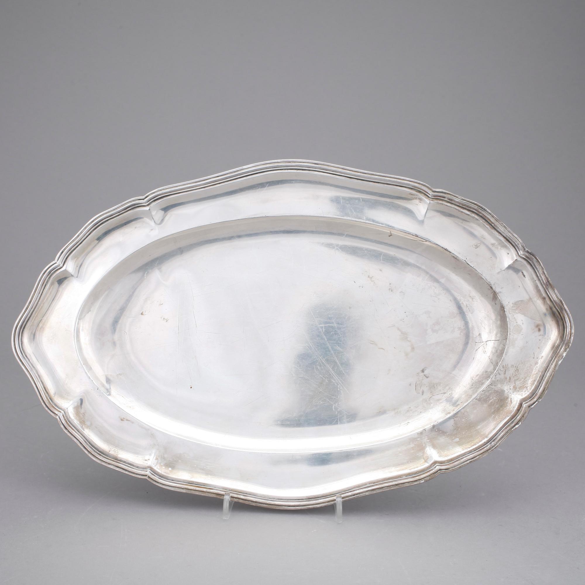 SERVERINGSFAT, 2 st, silver 950. Vikt  1126 gr.
