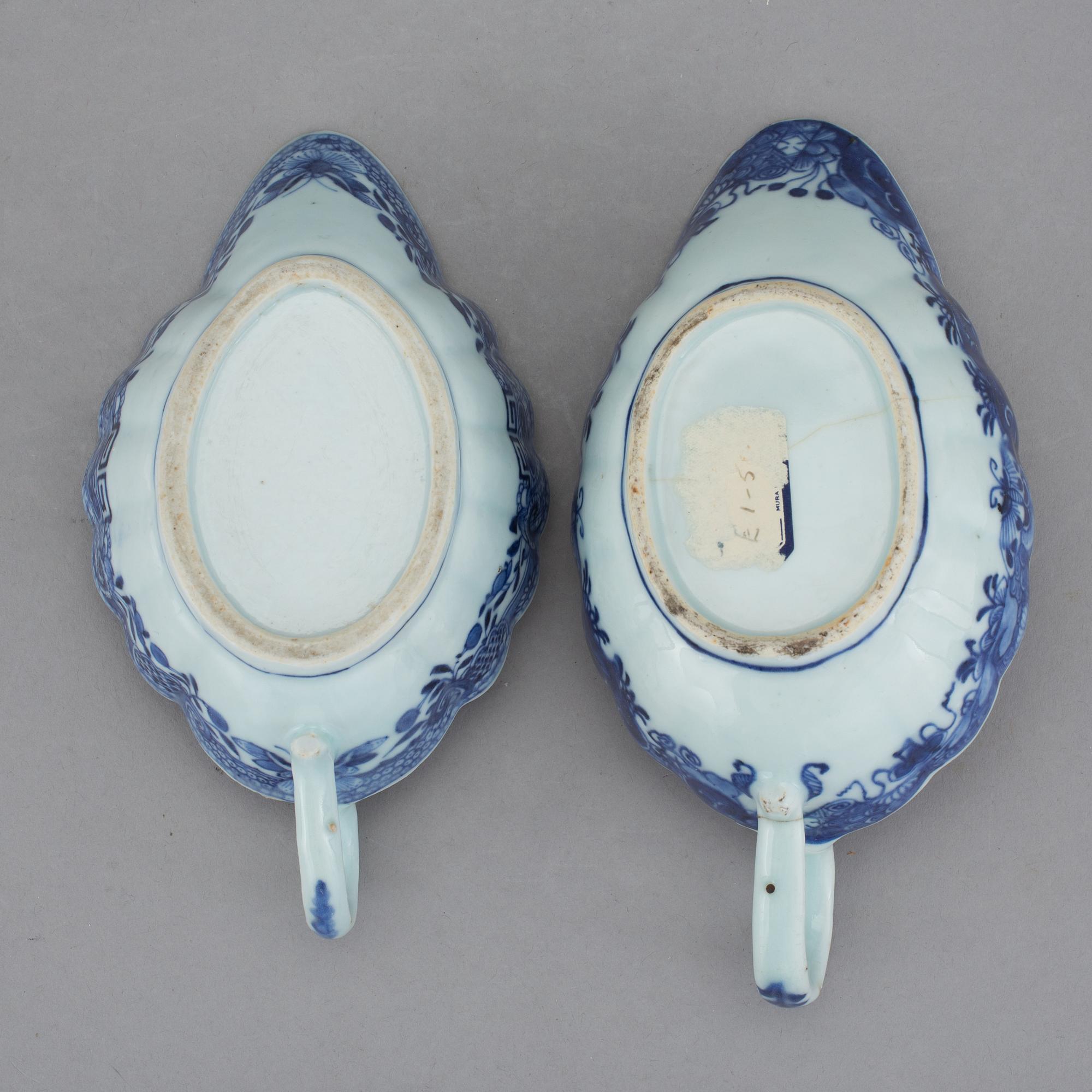 PARTI PORSLIN, 15 delar, kompaniporslin, Kina, 1700-tal.