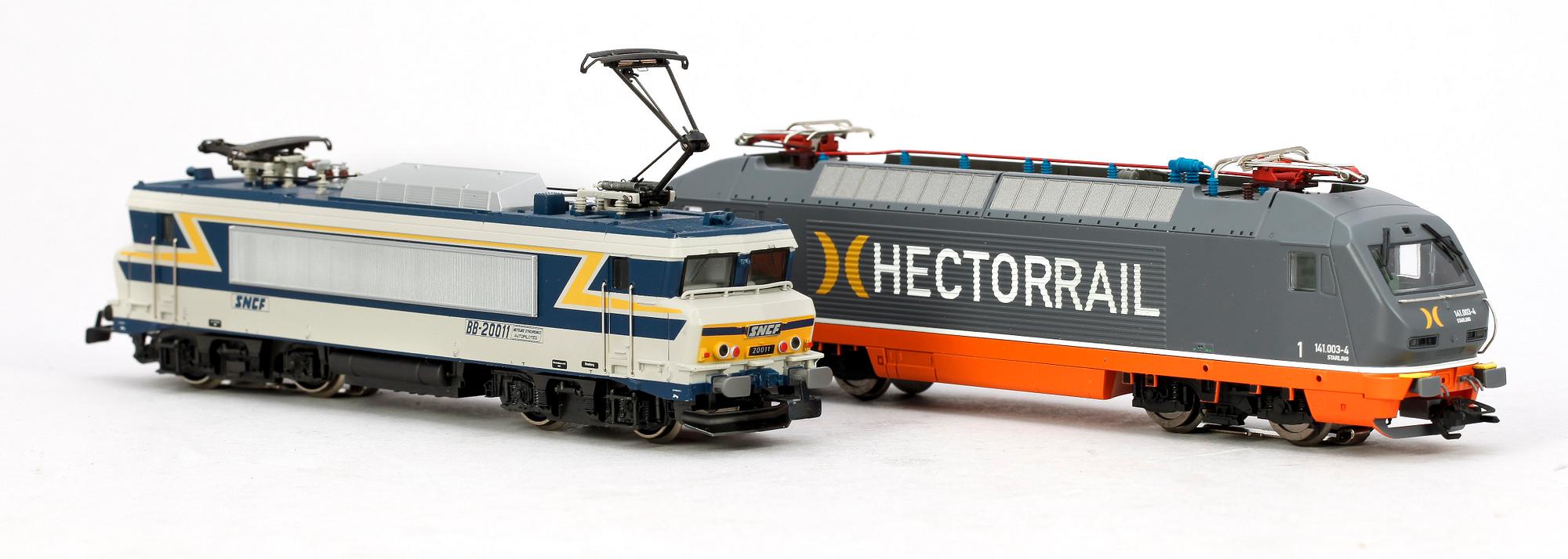 ELEKTRISKA LOK, 2 st, Märklin H0 3333 samt 37307, 1900-talets andra hälft.