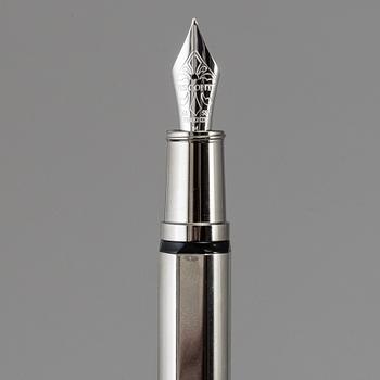 A Visconti Metropolis sterling silver fountain pen, Florence, Italy.