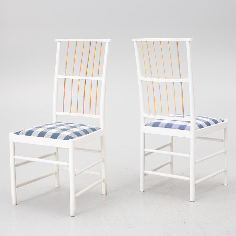Josef Frank, chairs, 5 pcs, model 2025, Svenskt Tenn, post 1985.