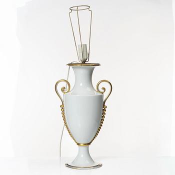 Table lamp, porcelain, Rosenthal, 20th century.