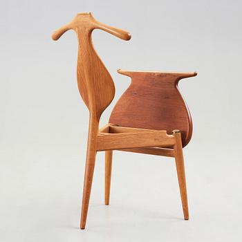 Hans J. Wegner, A Hans J. Wegner teak 'Valet/ Bachelor's Chair,  executed by cabinetmaker Johannes Hansen, Denmark ca 1959.