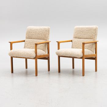 Karl Erik Ekselius, armchairs, a pair  
JOC furniture, 1960s.