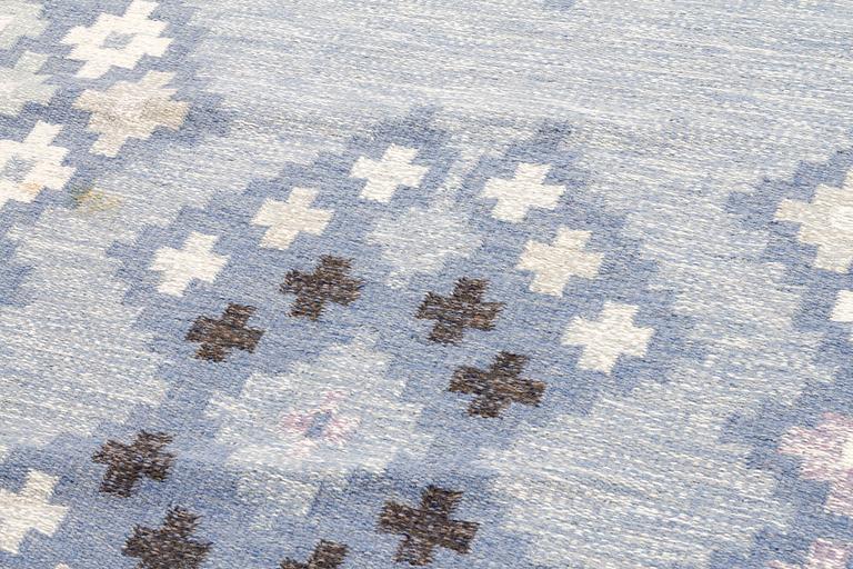 A flatweave by Åsa Åkerblom, signed ÅÅ, second half of the 20th century, 282 x 195 cm.
