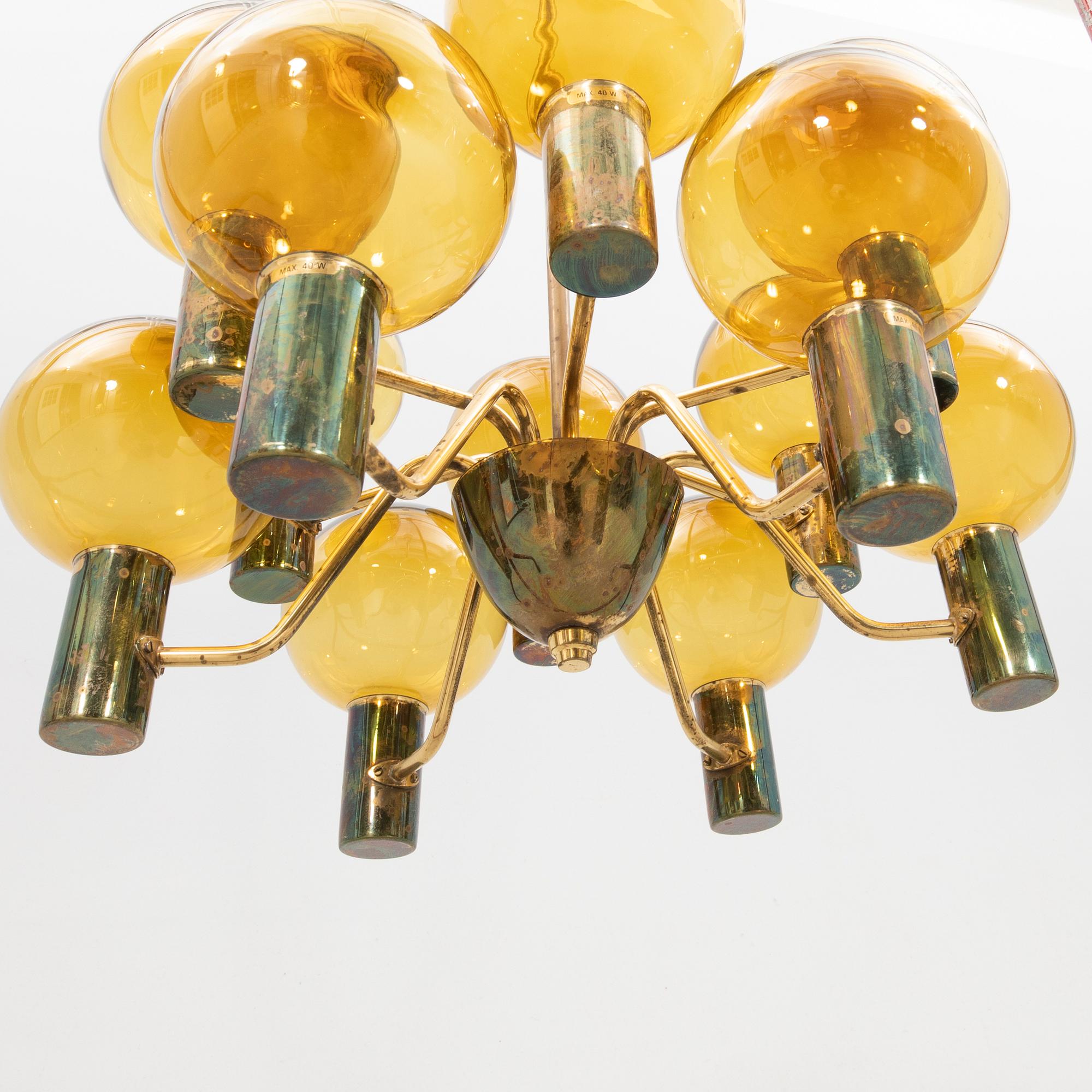 Hans-Agne Jakobsson, Ceiling lamp "T 372", Markaryd, second half of the 20th century.