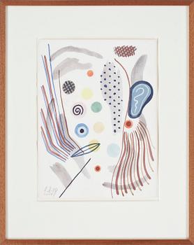 CARSTEN REGILD, blandteknik, signerad, daterad -84.