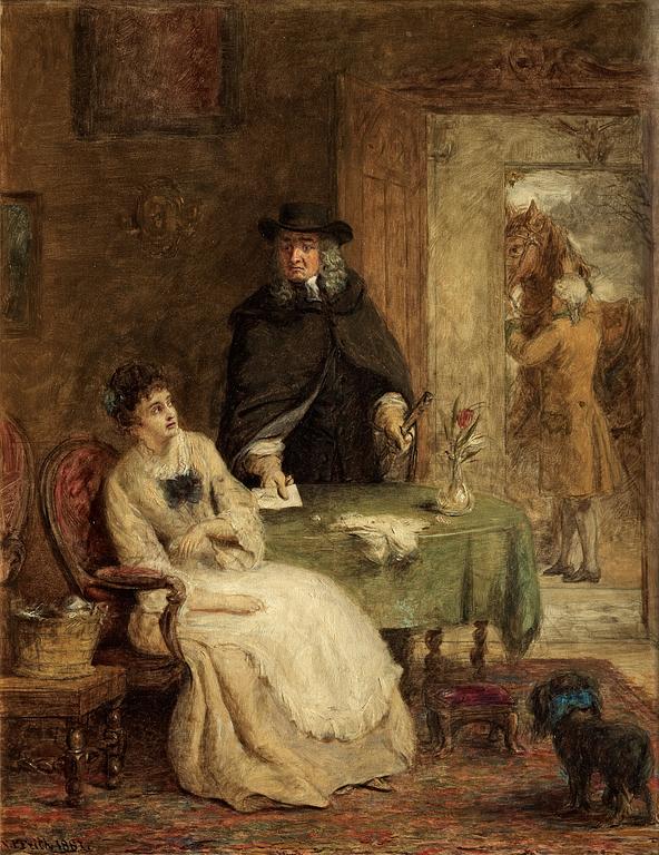 WILLIAM POWELL FRITH, olja på duk. Signerad och daterad 1881.